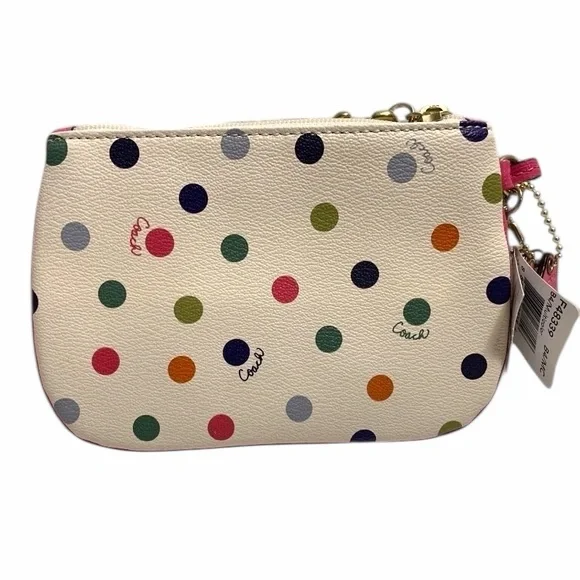 Coach Limited Edition Multi Color Polka Dot Wristlet - Picture 5 of 10